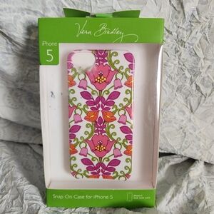 Vera Bradley Pink Floral Snap-On Case for iPhone 5